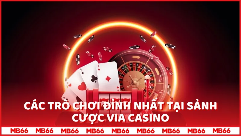 Via Casino - Trò chơi đỉnh nhất tại sảnh cược