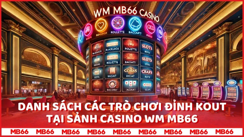 Casino WM MB66 - Danh mục game chính